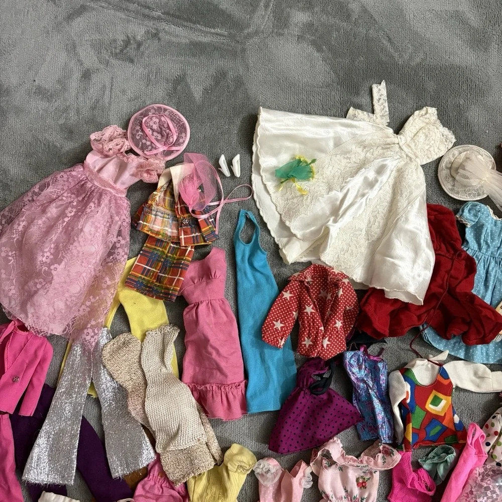 Vintage Barbie‎ Clothing Lot- 1960s 1970s 1980s-Dresses, Pants, Outfits, Sears